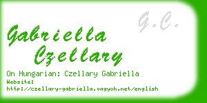 gabriella czellary business card